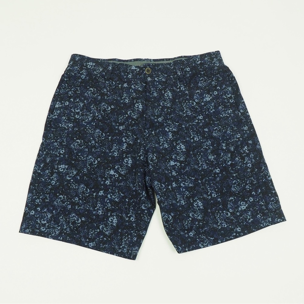 Under Armour UA Storm Printed Golf Shorts Mens 34 Navy Blue AOP Performance
